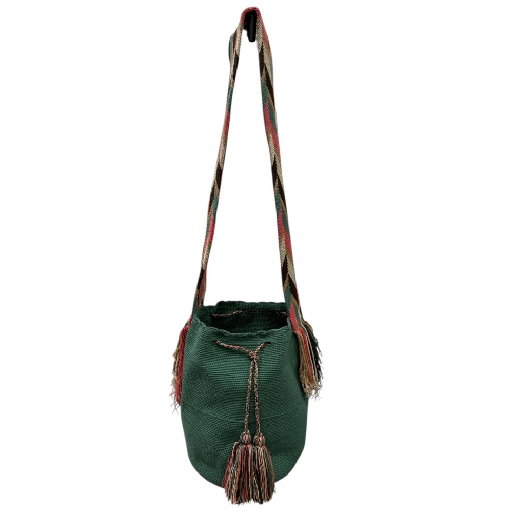 BOHO Wayuu Mochila Bag Stylish Bohemain  Woven Bucket Bag Crossbody Handmade E16 - Picture 3 of 10